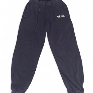 Brandy Melville navy sweats w/ embroidery- one size / size S